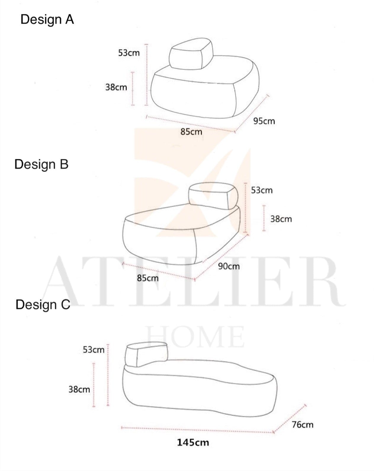 Home Atelier Rock Curve Sofa