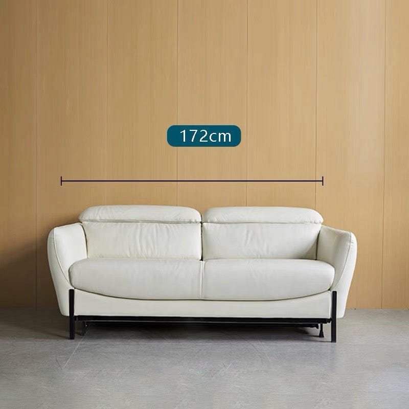 Home Atelier Rollen Leather Foldable Sofa Bed with Mattress