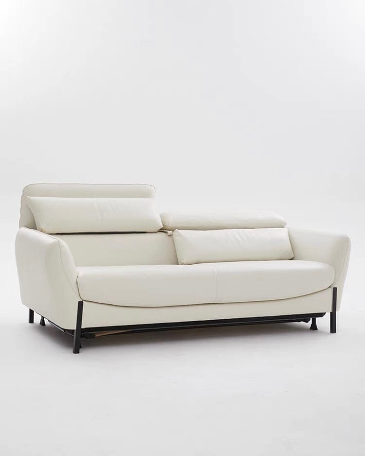 Home Atelier Rollen Leather Foldable Sofa Bed with Mattress