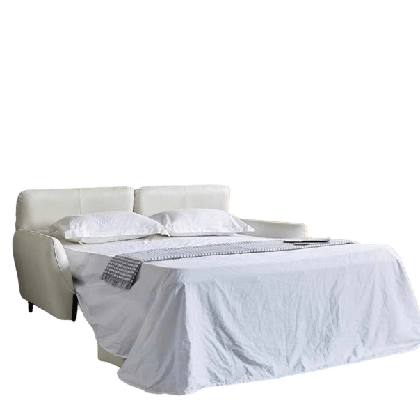 Home Atelier Rollen Leather Foldable Sofa Bed with Mattress