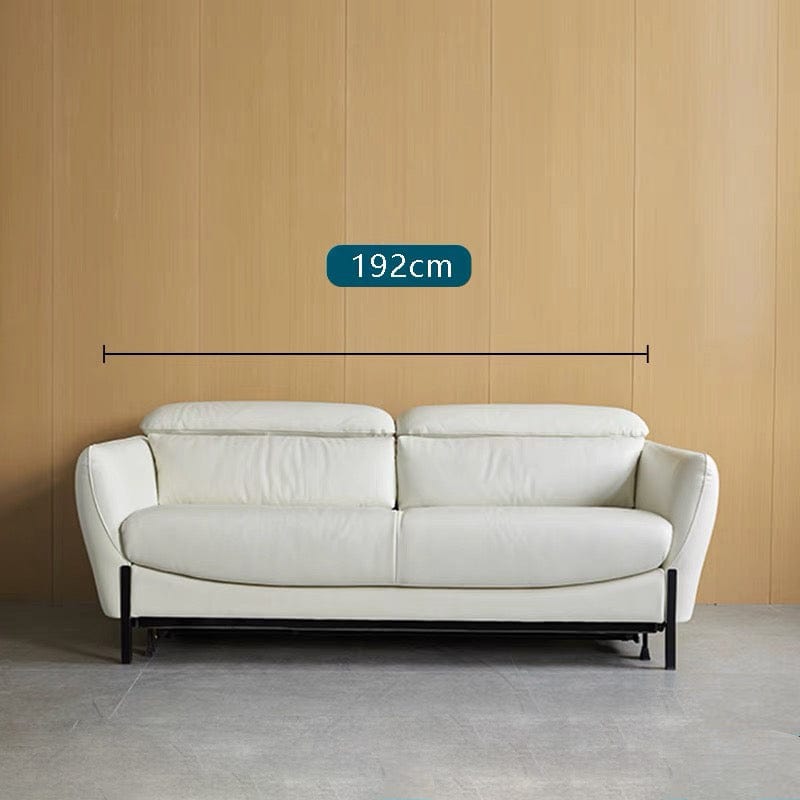 Home Atelier Rollen Leather Foldable Sofa Bed with Mattress