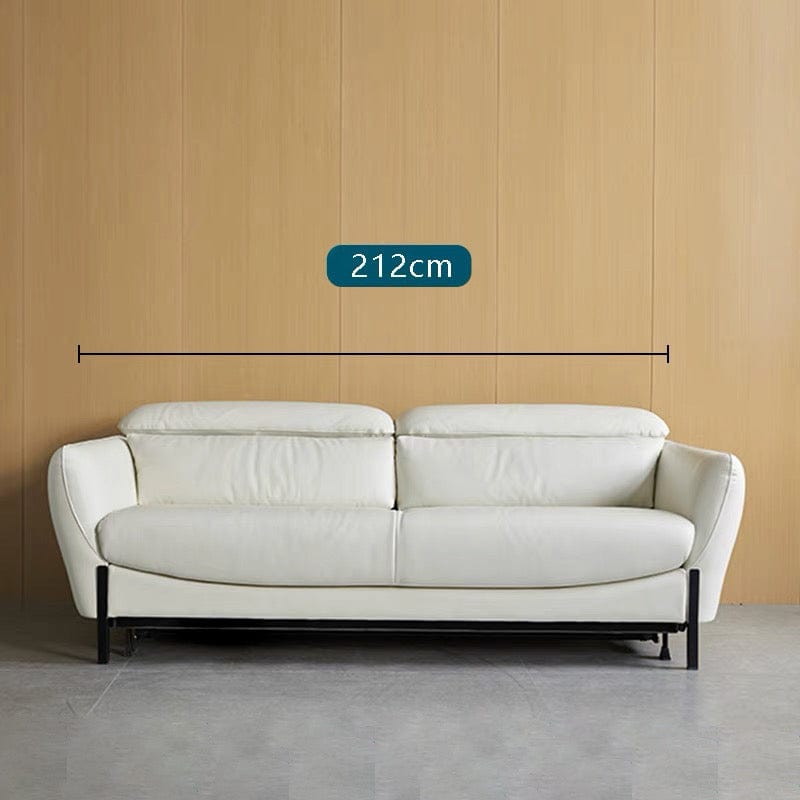 Home Atelier Rollen Leather Foldable Sofa Bed with Mattress