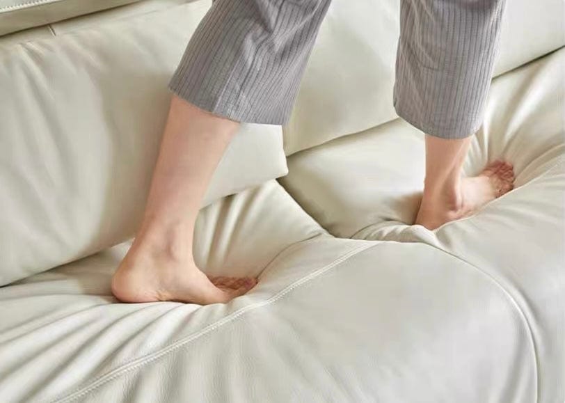 Home Atelier Rollen Leather Foldable Sofa Bed with Mattress