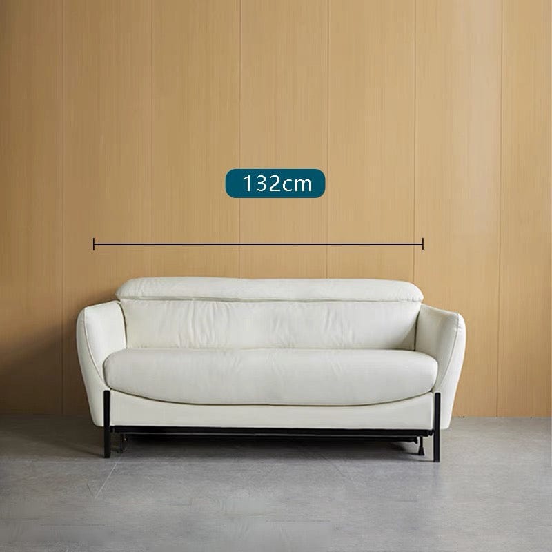 Home Atelier Rollen Leather Foldable Sofa Bed with Mattress