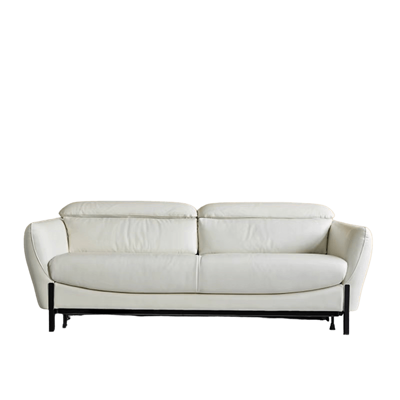 Home Atelier Rollen Leather Foldable Sofa Bed with Mattress