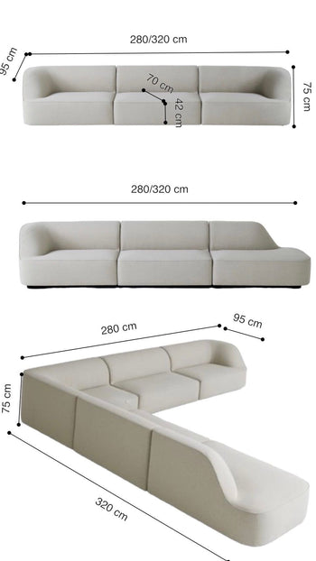 Home Atelier Roselle Scratch Resistant Sofa