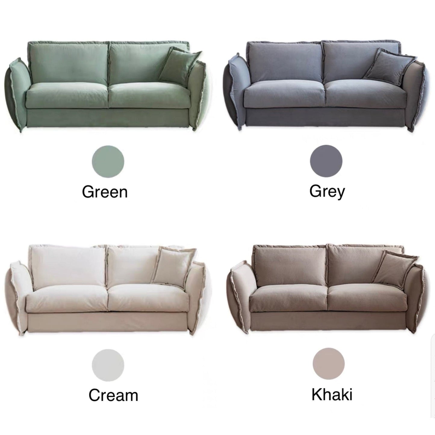 Home Atelier Rydler Performance Boucle Foldable Sofa Bed with Mattress