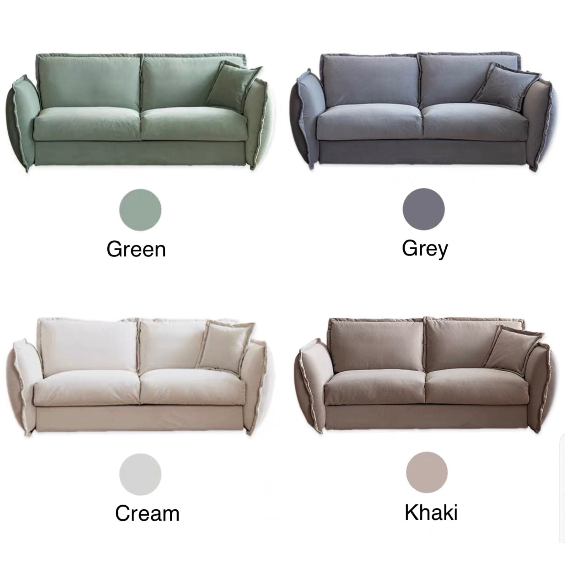 Home Atelier Rydler Performance Boucle Foldable Sofa Bed with Mattress