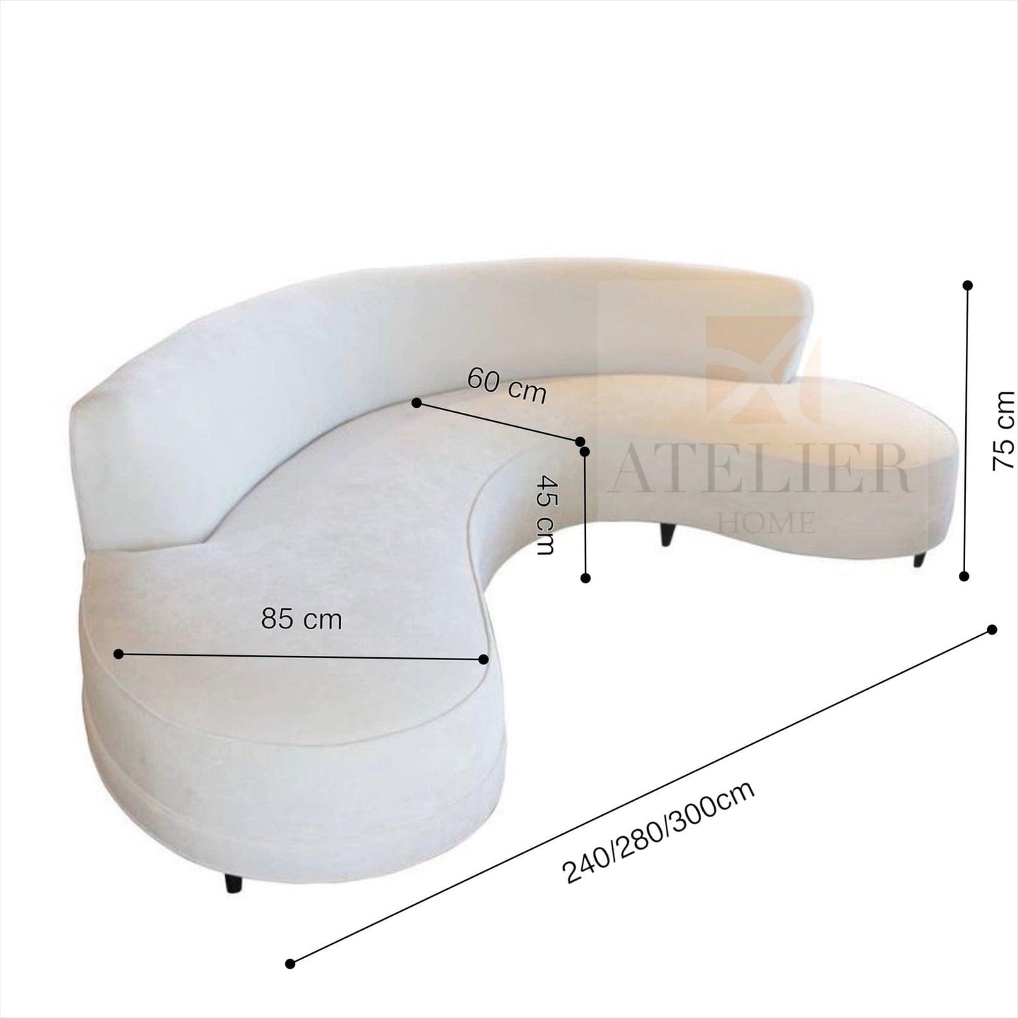 Home Atelier Serpent Curve Sofa