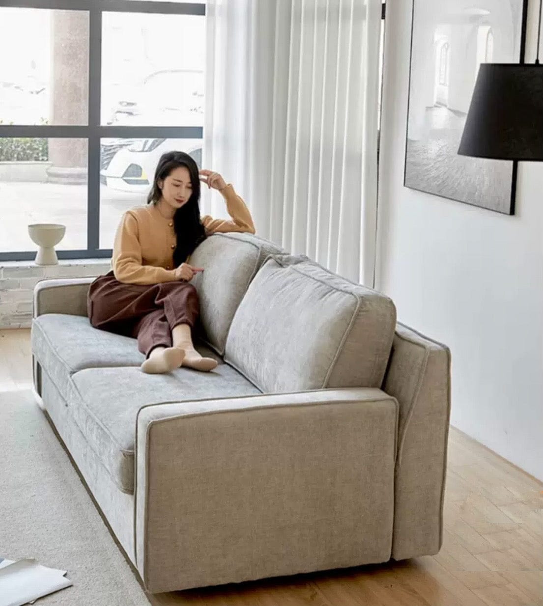 Home Atelier Steve Foldable Sofa Bed with Mattress