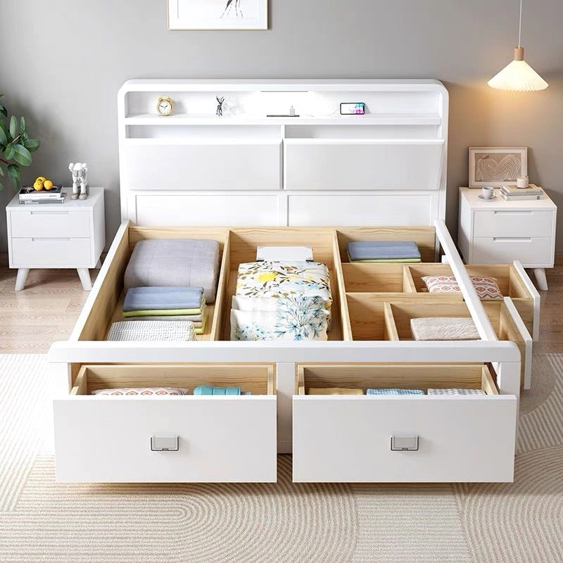 Home Atelier Stuart Storage Wooden Bed Frame