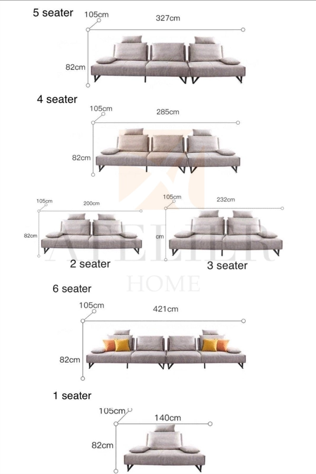 Home Atelier Tallini Slider Sofa