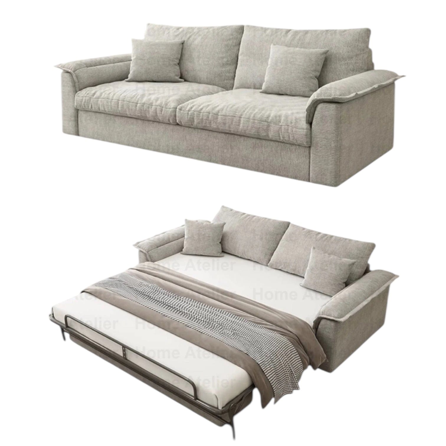 Home Atelier Terence Foldable Sofa Bed with Mattress