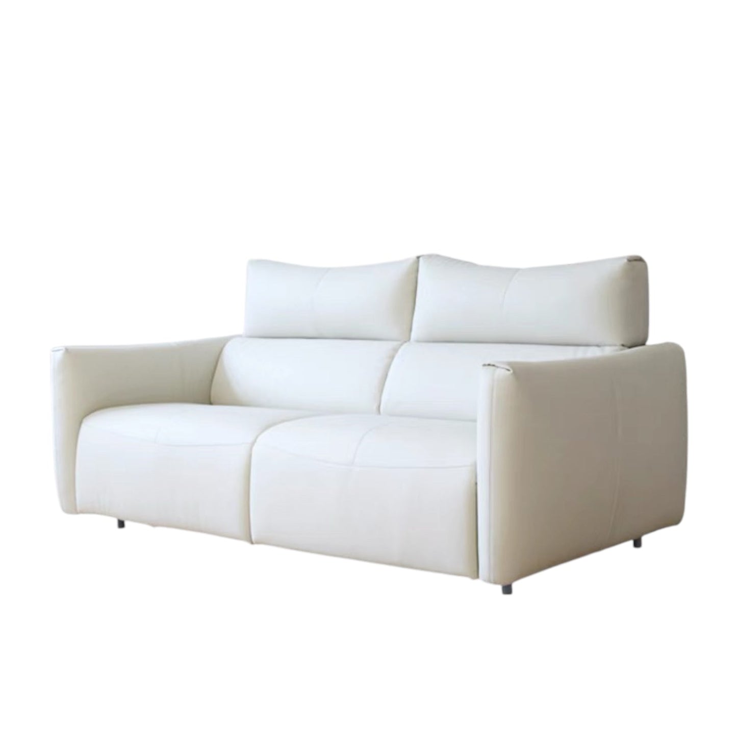 Home Atelier Terence Leather Foldable Sofa Bed with Mattress