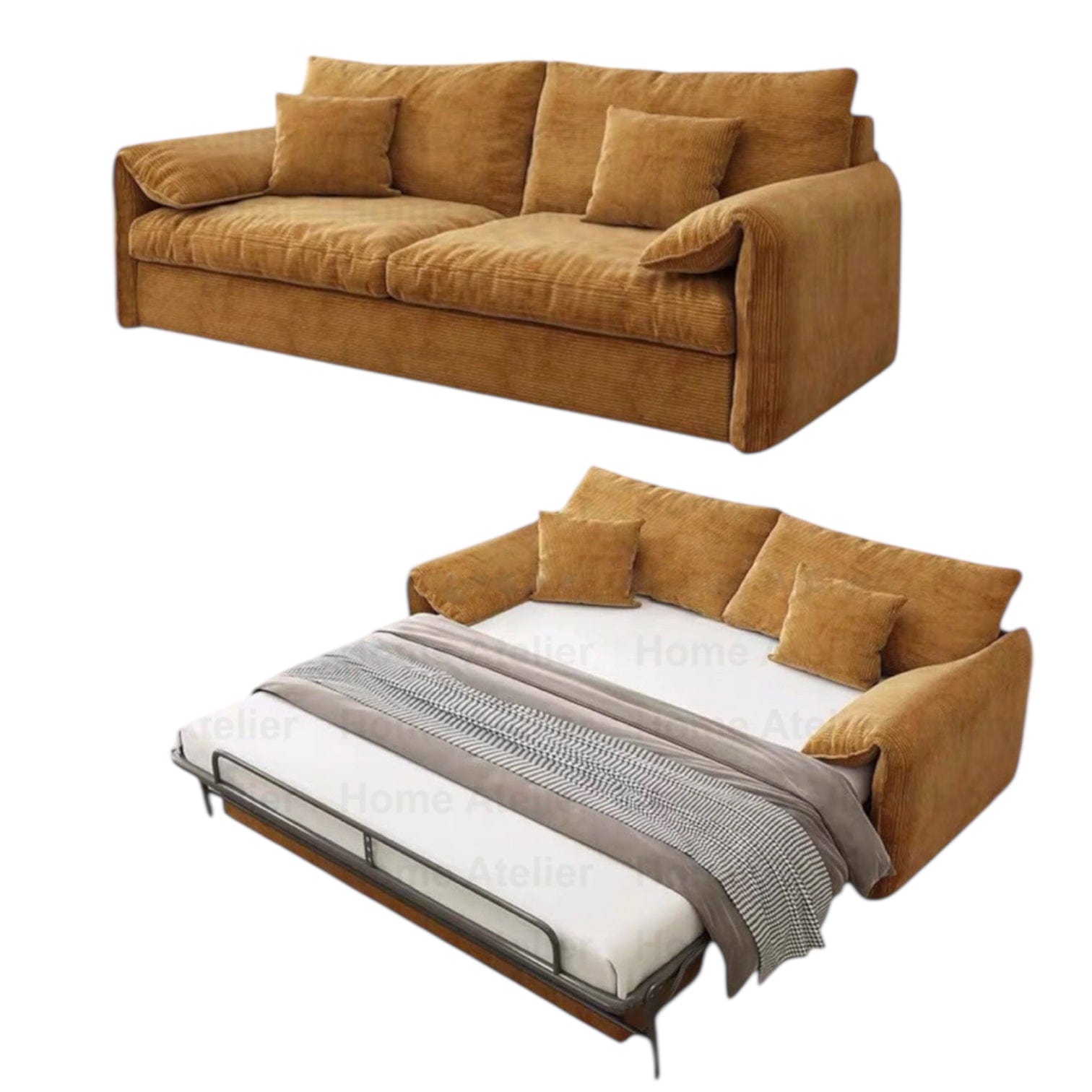 Home Atelier Tess Foldable Sofa Bed with Mattress