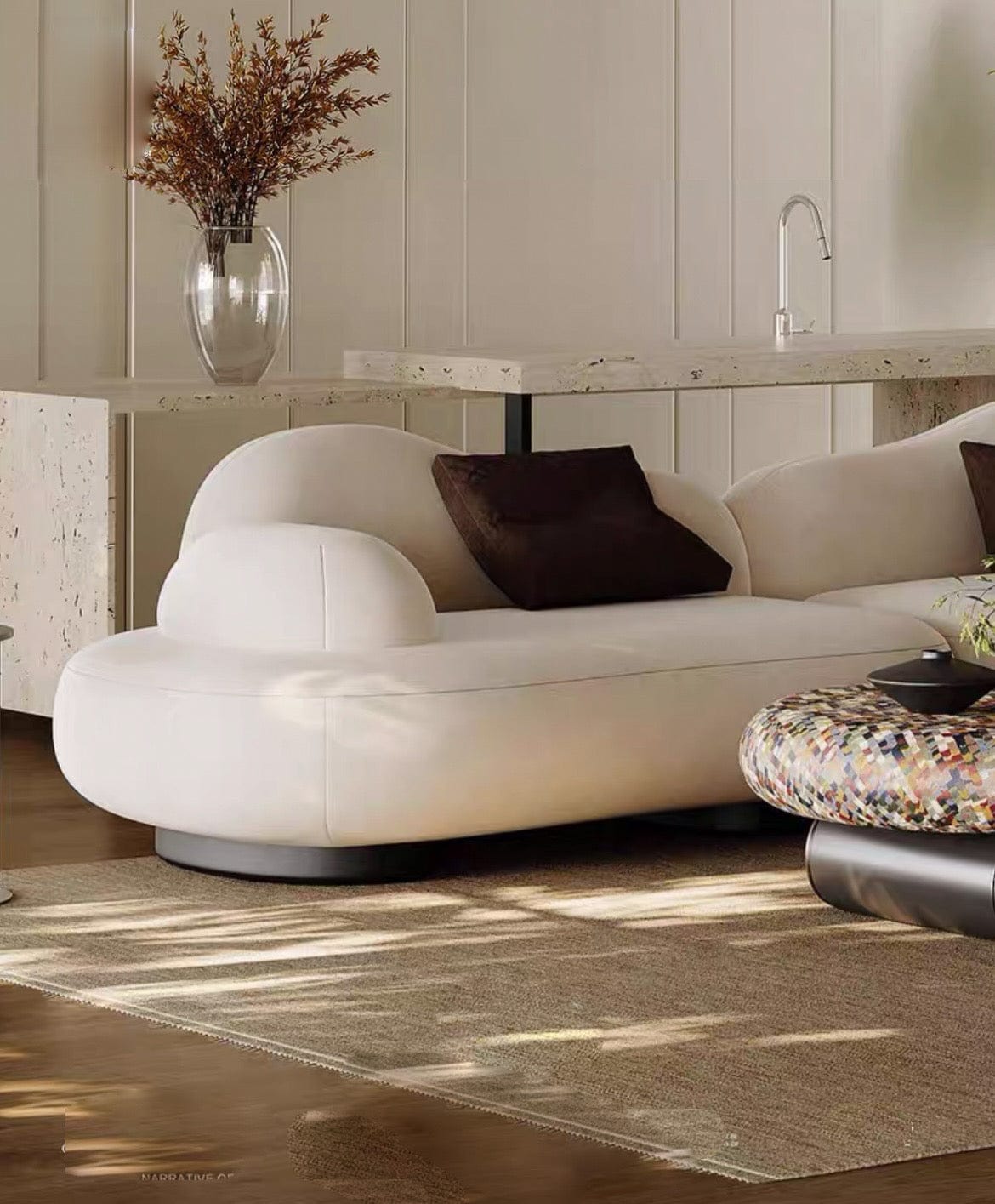 Home Atelier Thanos Sectional Designer Curve Sofa