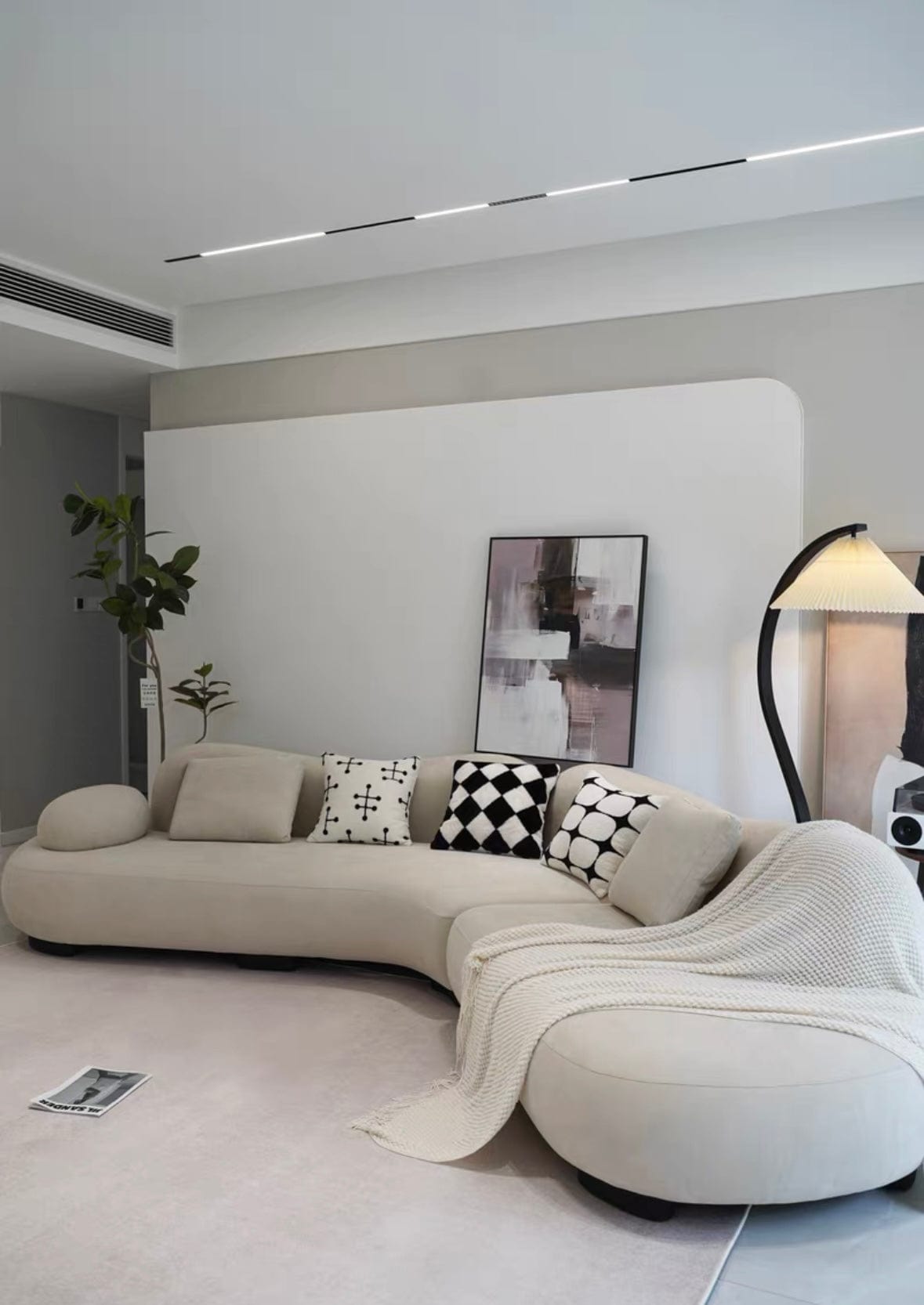 Home Atelier Thanos Sectional Designer Curve Sofa