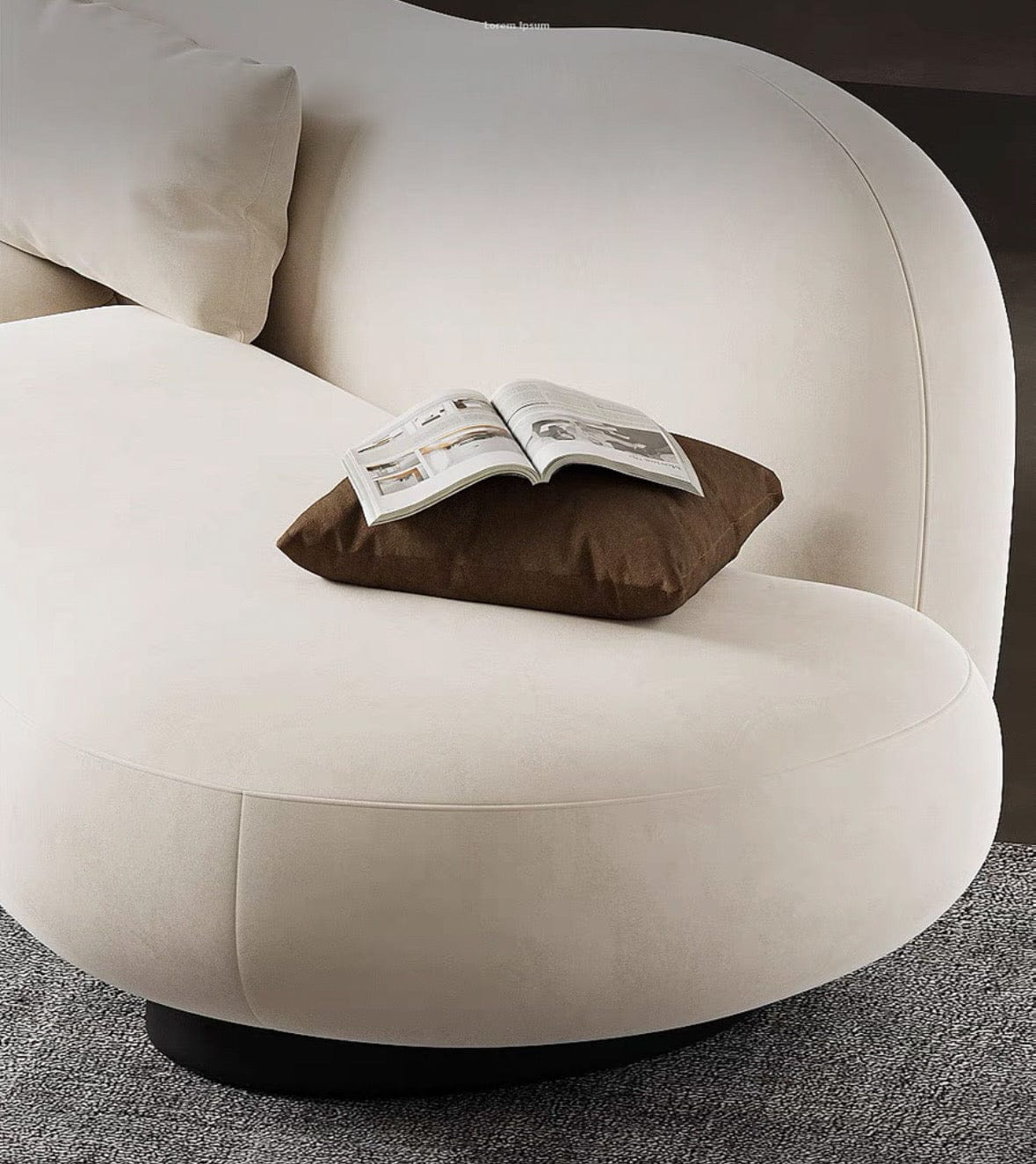 Home Atelier Thanos Sectional Designer Curve Sofa