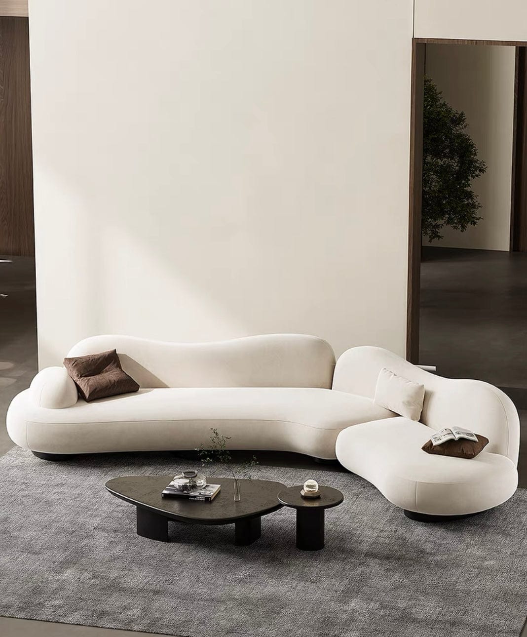 Home Atelier Thanos Sectional Designer Curve Sofa