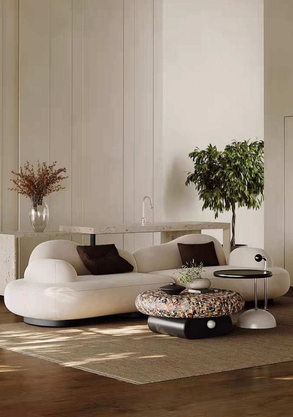 Home Atelier Thanos Sectional Designer Curve Sofa