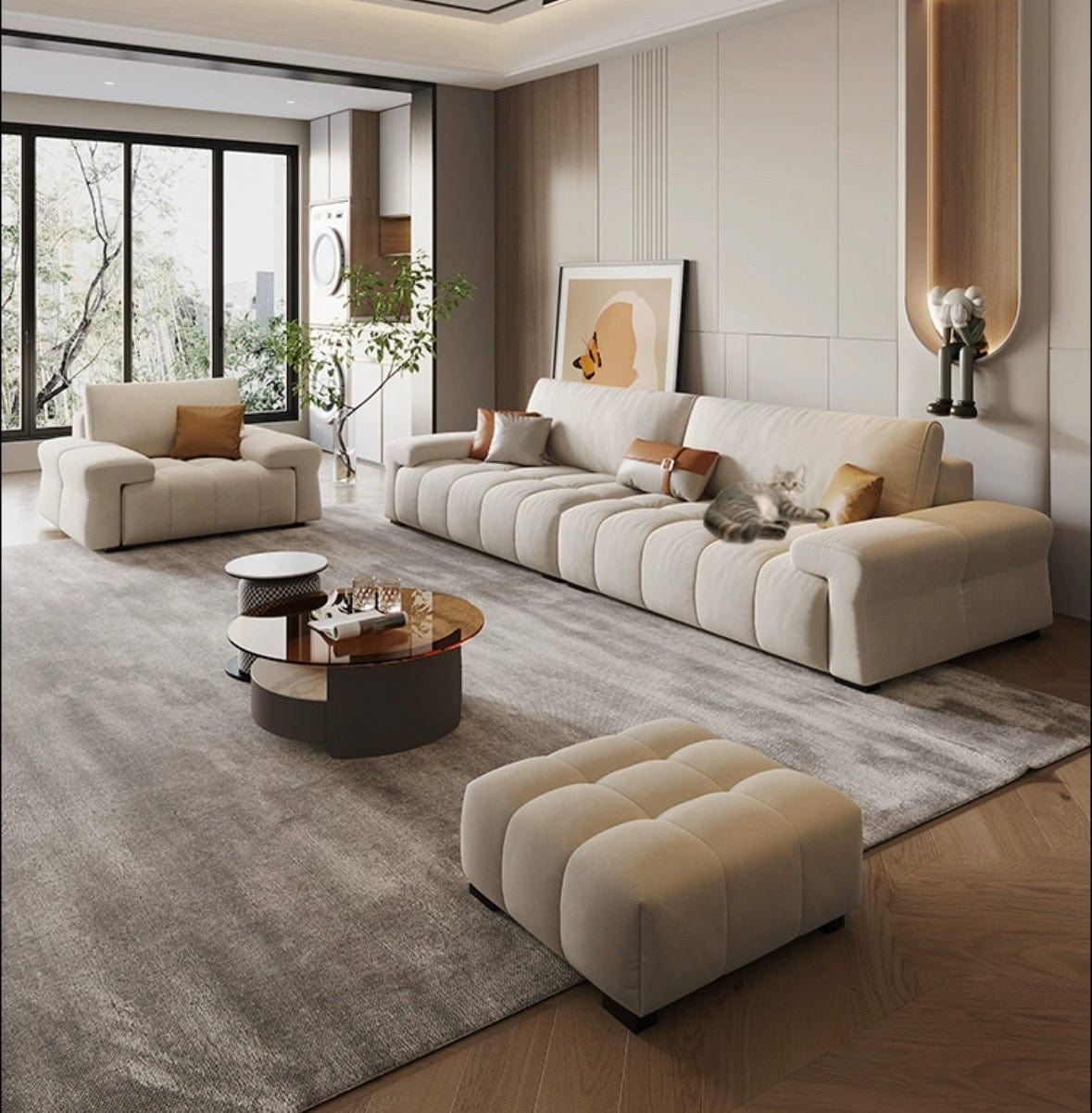 Home Atelier Theo Sectional Scratch Resistant Sofa