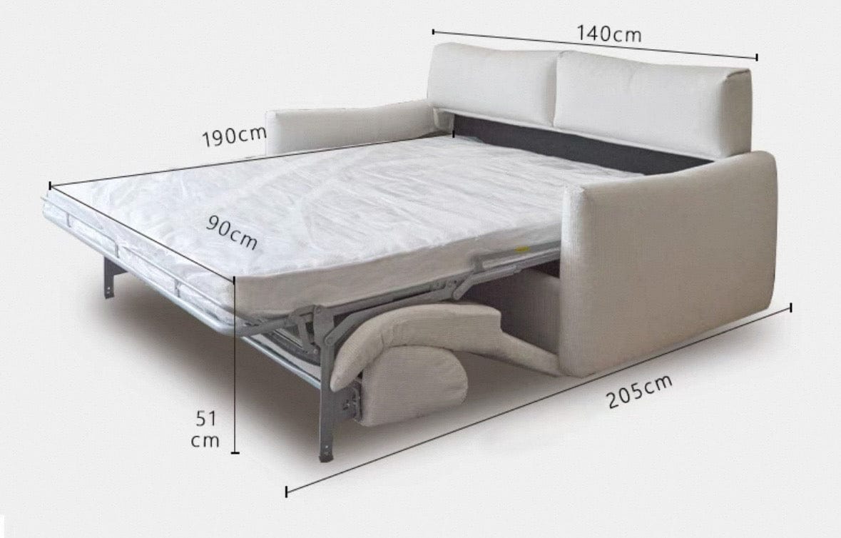 Home Atelier Thomas Scratch Resistant Foldable Sofa Bed with Mattress