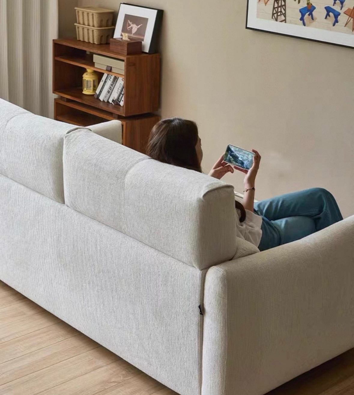 Home Atelier Thomas Scratch Resistant Foldable Sofa Bed with Mattress