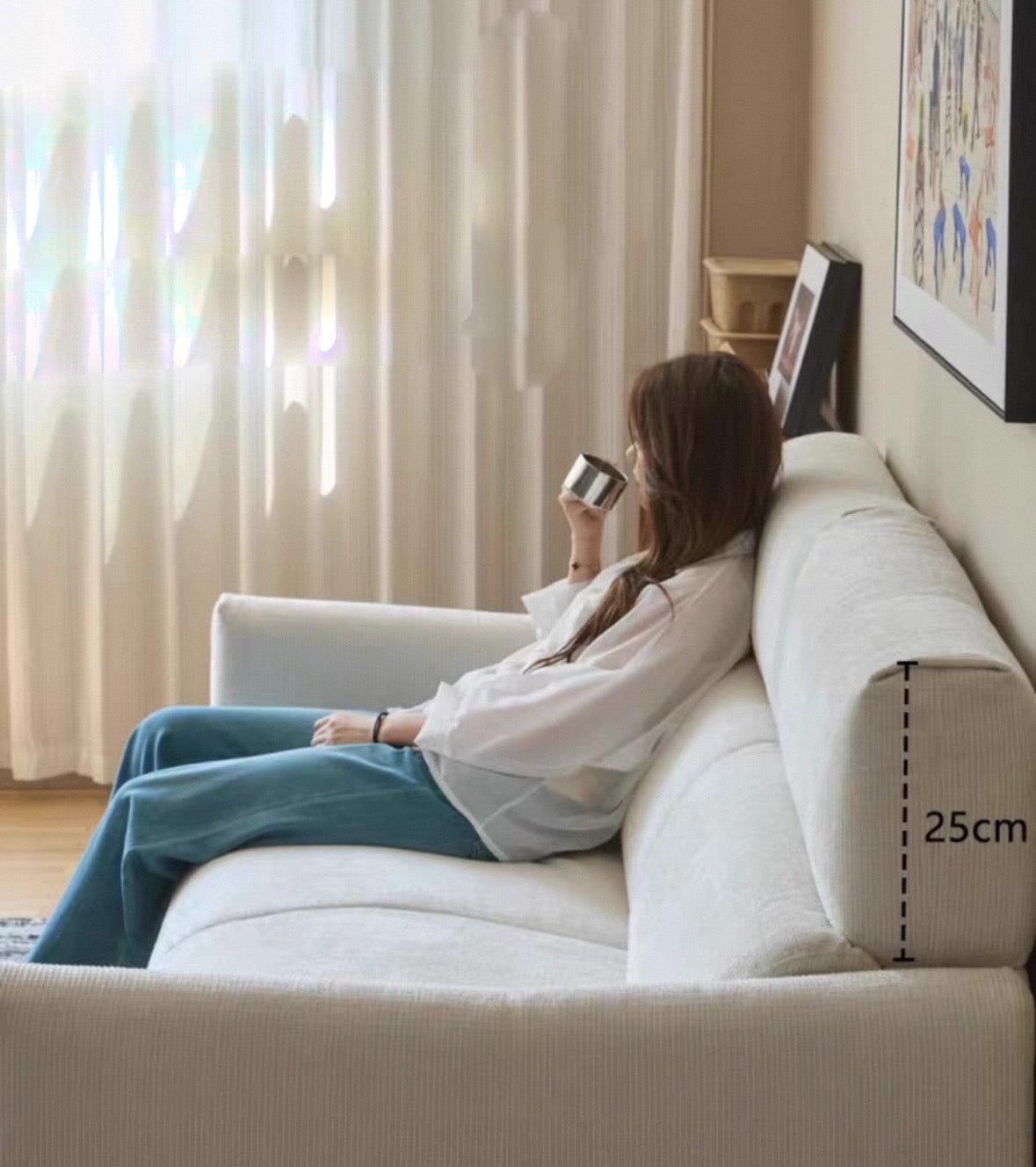 Home Atelier Thomas Scratch Resistant Foldable Sofa Bed with Mattress