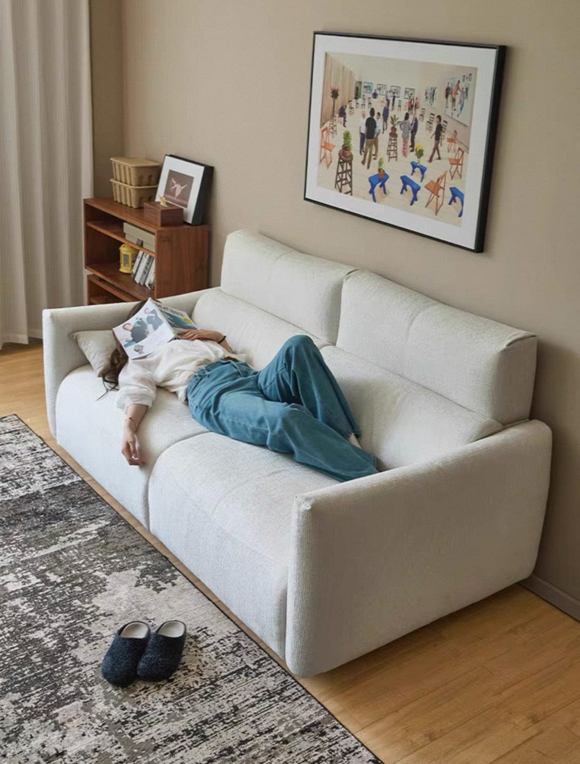 Home Atelier Thomas Scratch Resistant Foldable Sofa Bed with Mattress