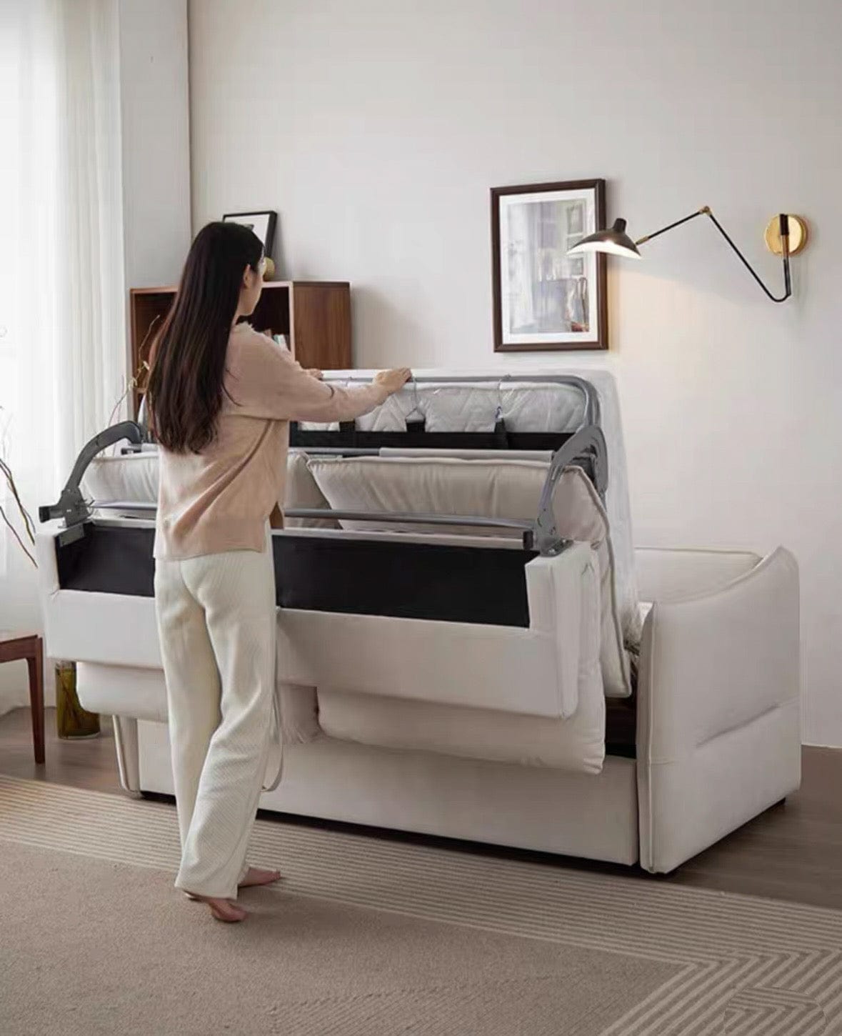 Home Atelier Tiffin Foldable Sofa Bed with Mattress