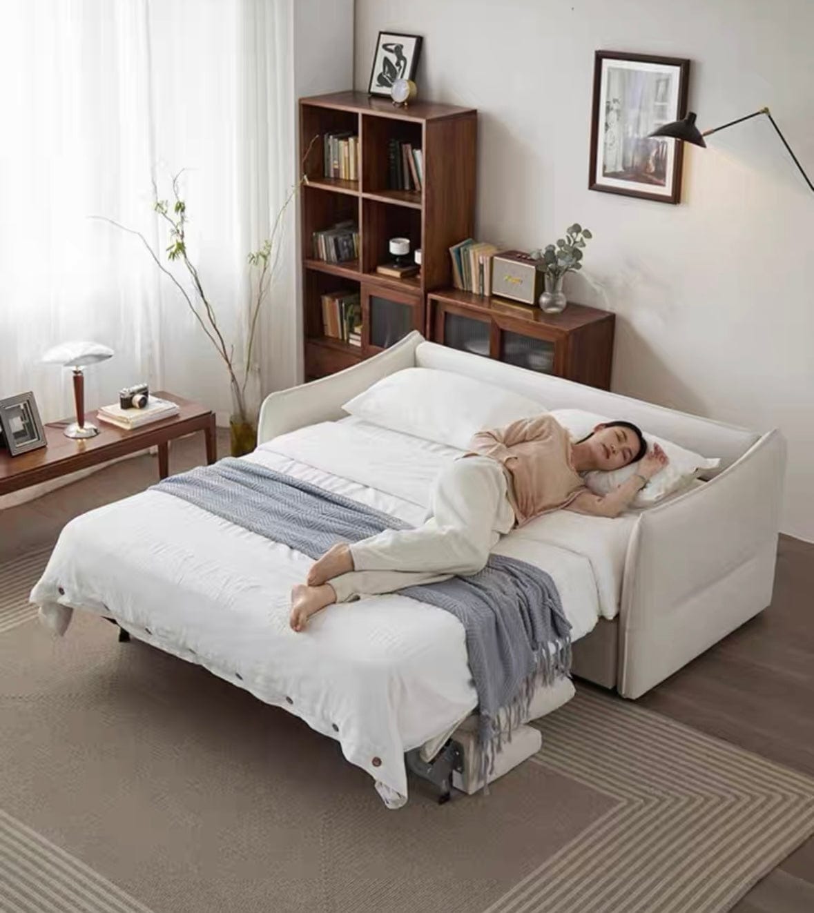 Home Atelier Tiffin Foldable Sofa Bed with Mattress