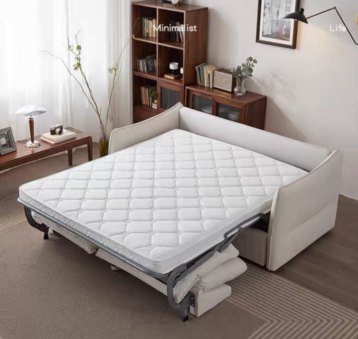 Home Atelier Tiffin Foldable Sofa Bed with Mattress