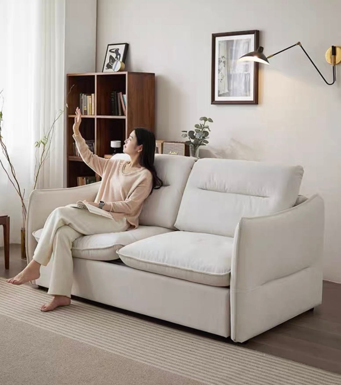 Home Atelier Tiffin Foldable Sofa Bed with Mattress