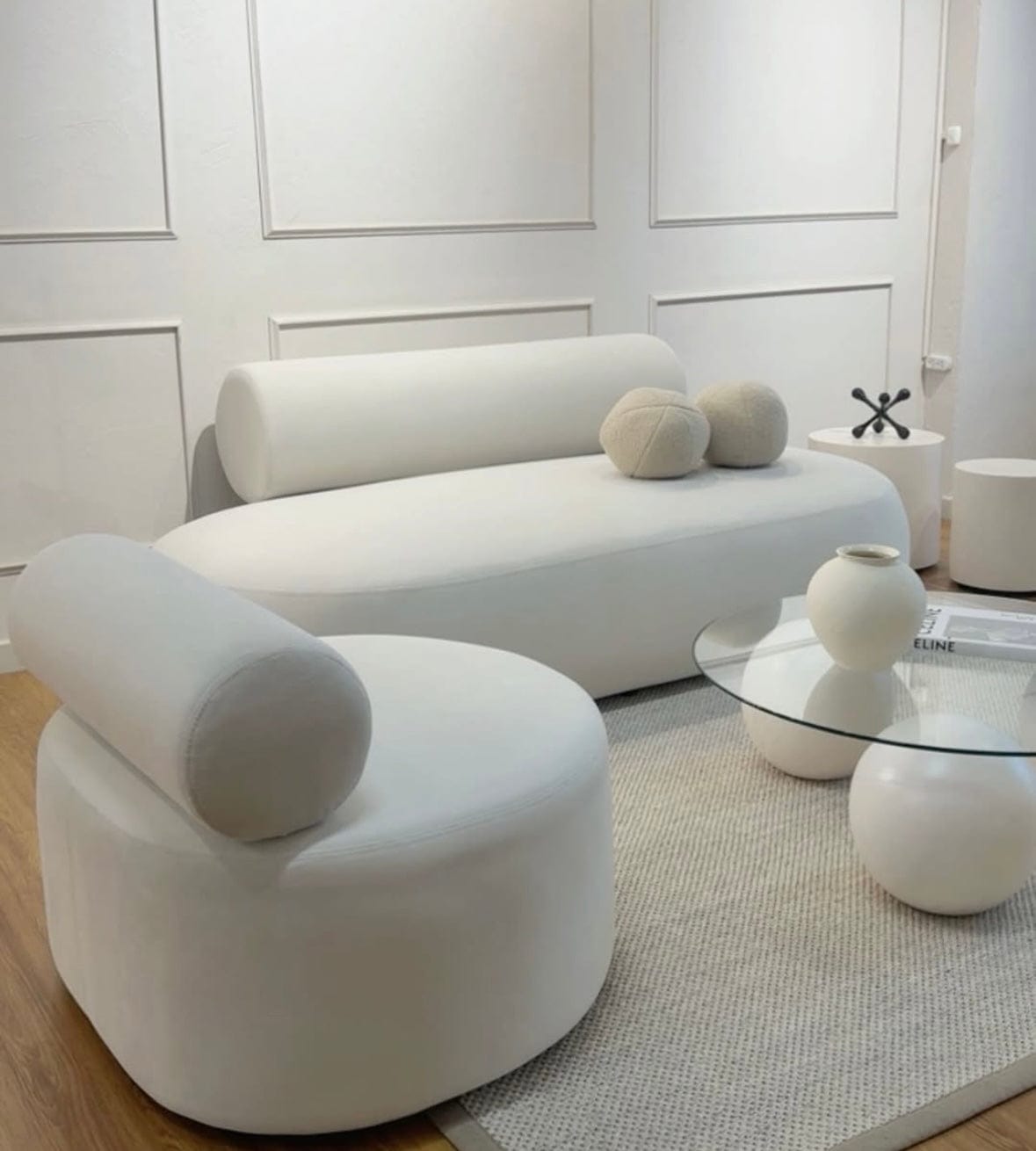 Home Atelier Tinos Performance Boucle Curve Sofa