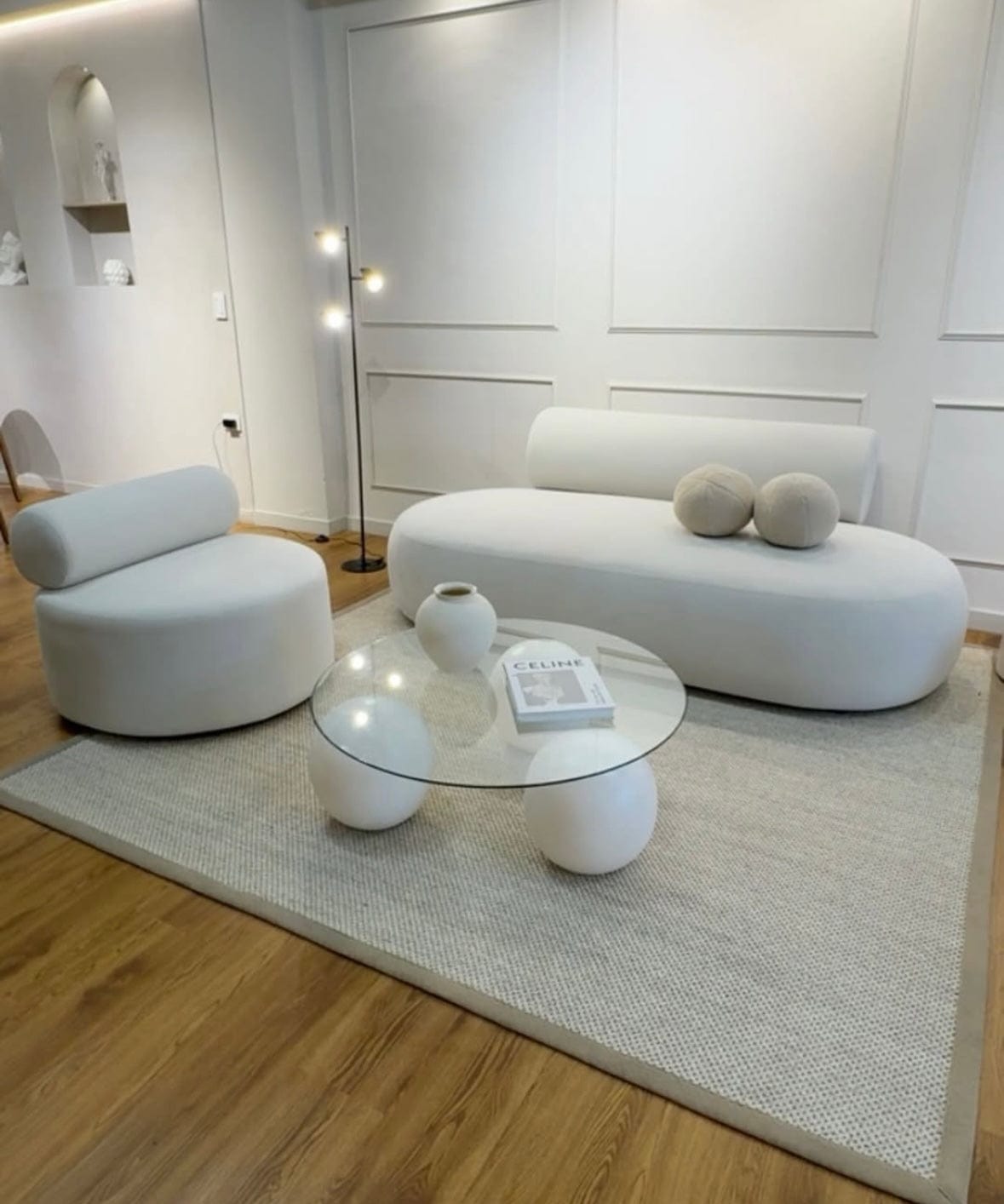 Home Atelier Tinos Performance Boucle Curve Sofa