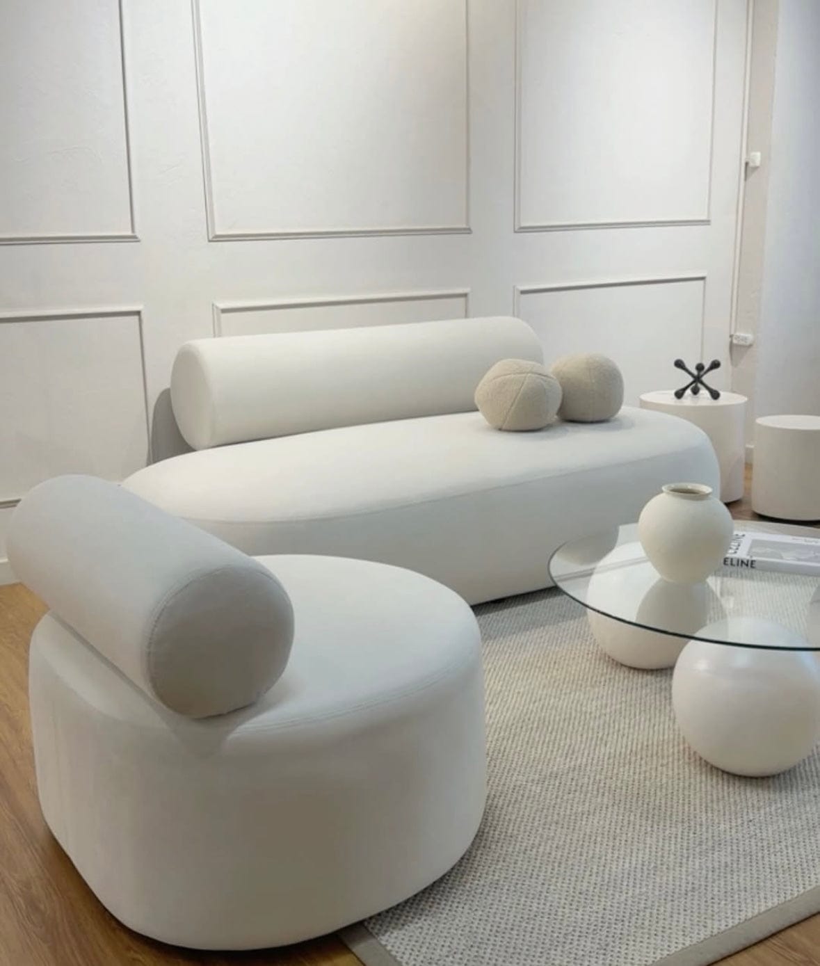 Home Atelier Tinos Performance Boucle Curve Sofa