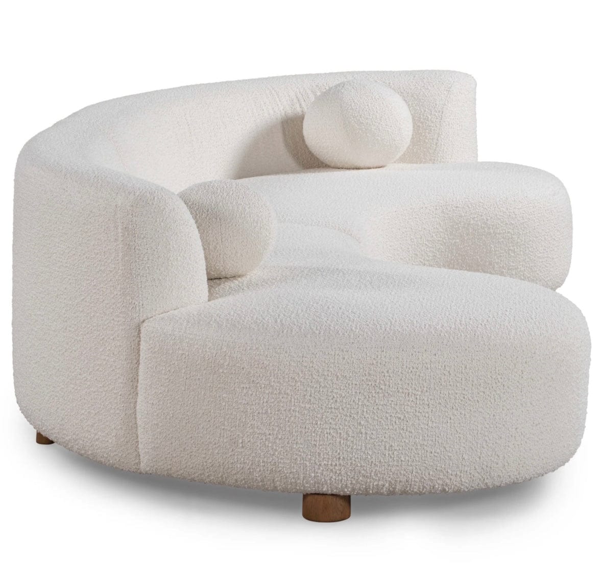 Home Atelier Toma Sectional Boucle Curve Sofa