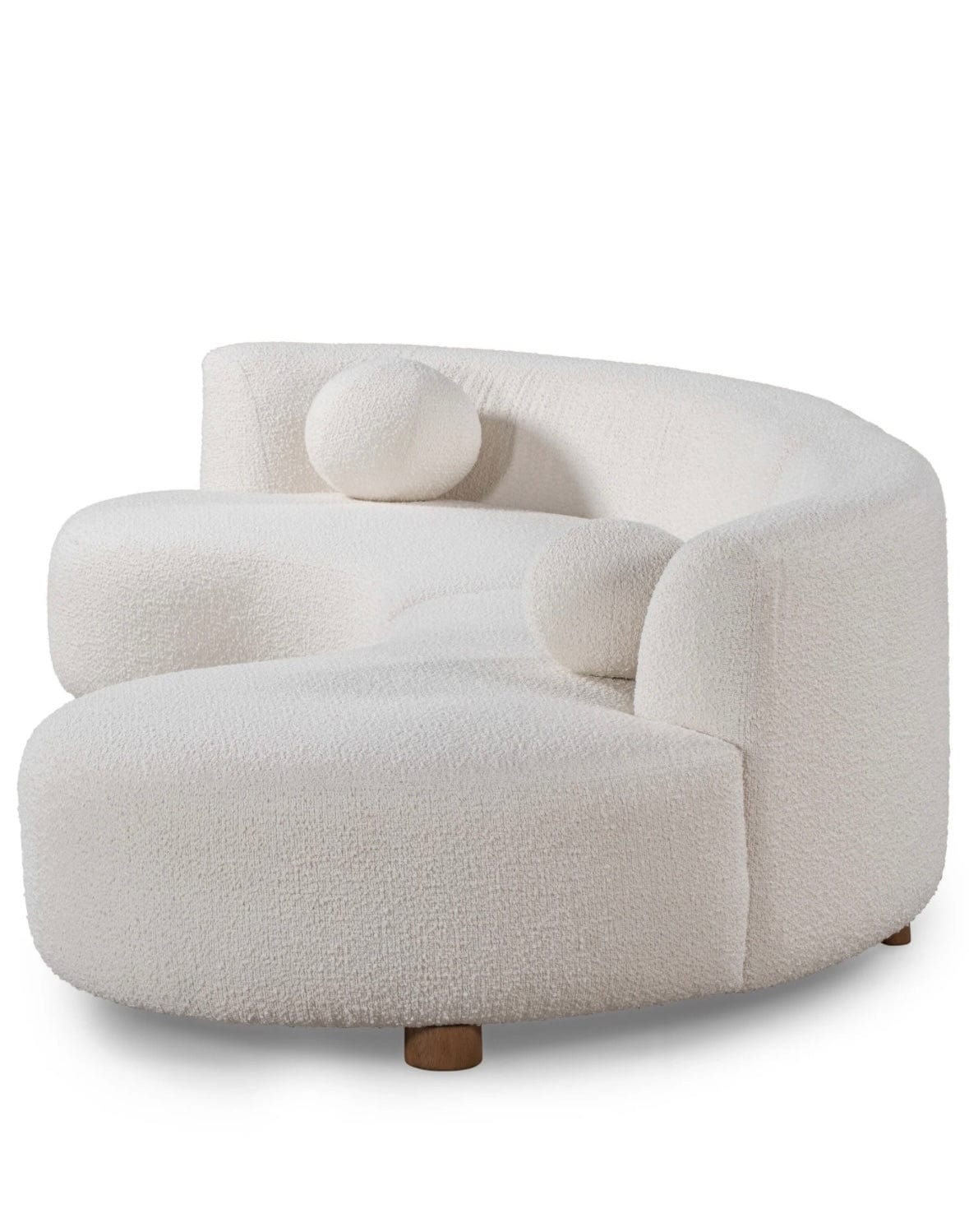 Home Atelier Toma Sectional Boucle Curve Sofa