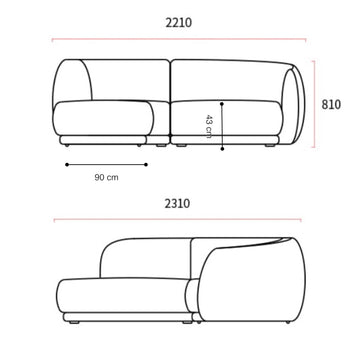 Home Atelier Triscia Performance Boucle Sofa