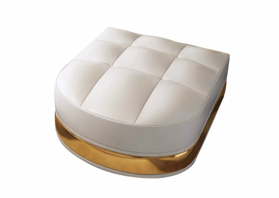 Home Atelier Water/Stain Repellent and Scratch Resistant Suede Fabric / Foot Rest/ L95 x W78cm / Cream Raul Scratch Resistant Tufted Chesterfield Sofa