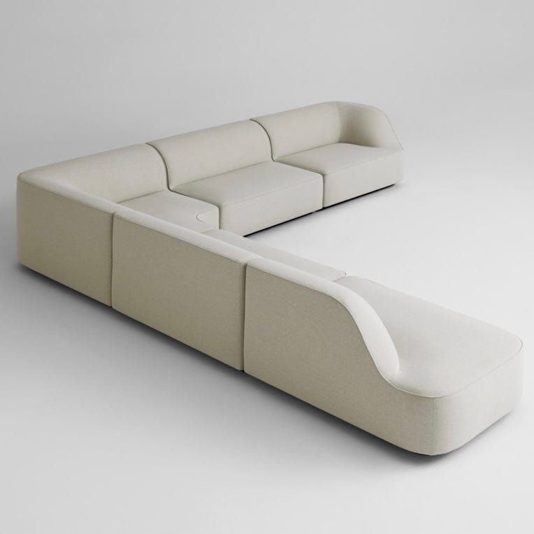 Home Atelier Water/Stain Repellent and Scratch Resistant Suede Fabric / Length 280cm non L-shape / Cream Monalo Scratch Resistant Sofa