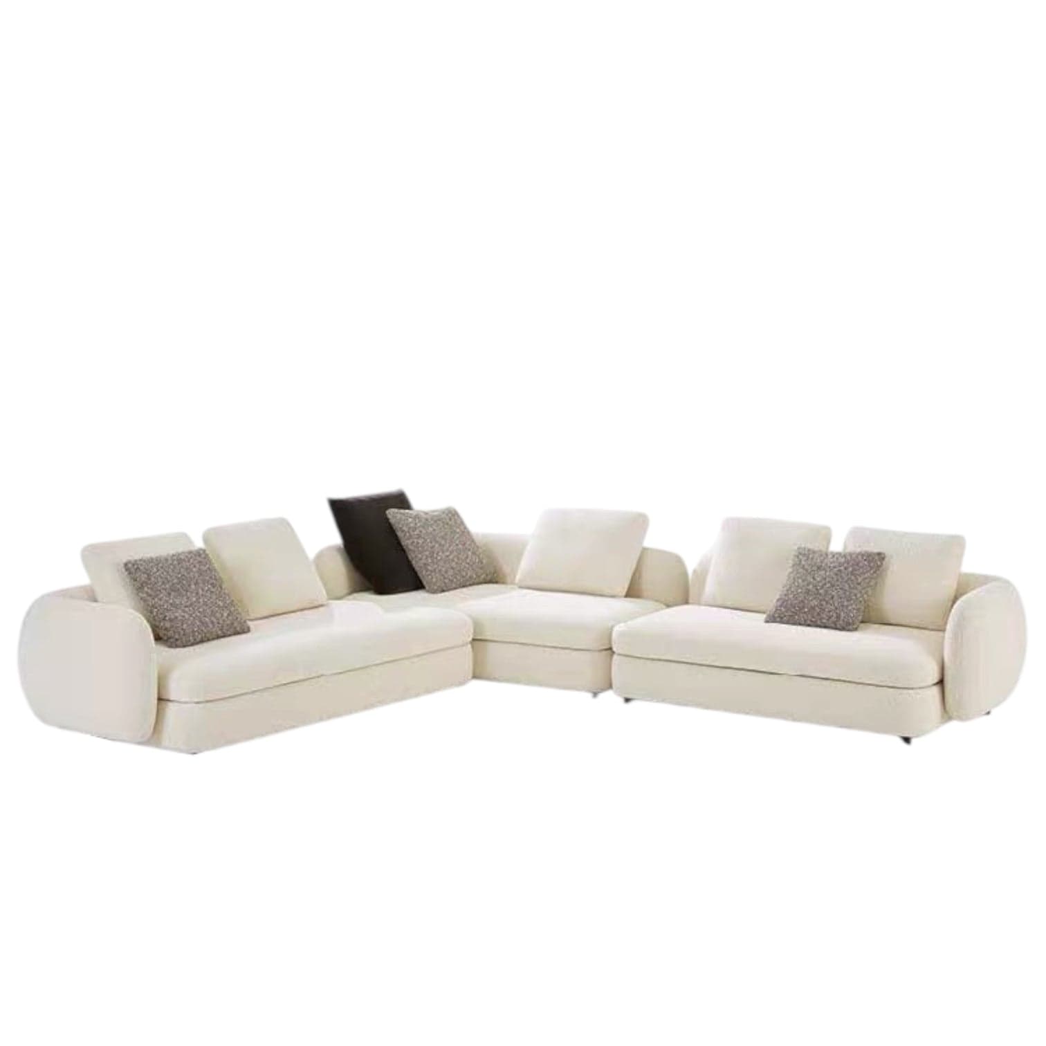 Home Atelier Water/Stain Repellent and Scratch Resistant Suede Fabric / Request for Quote Coda Scratch Resistant Sectional Curve Sofa