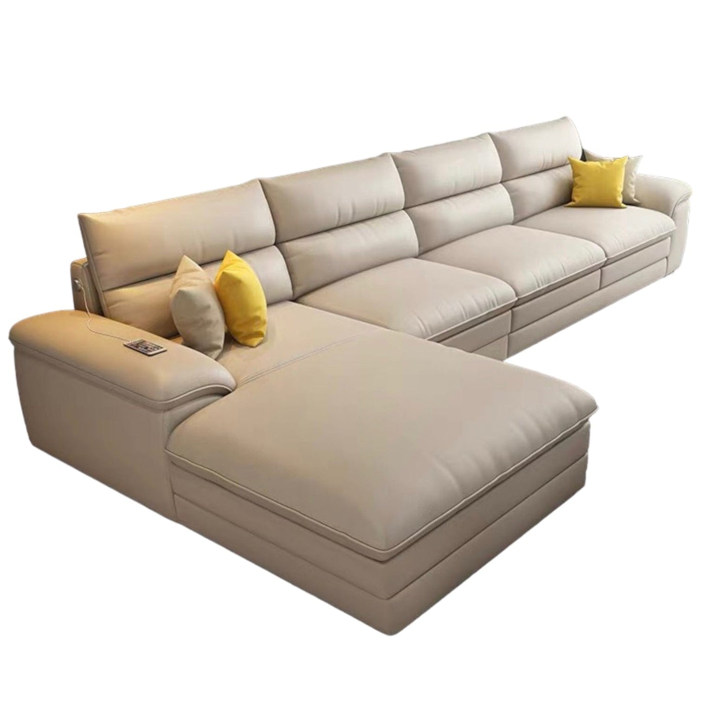 Home Atelier Wilford Leather Sectional Sofa