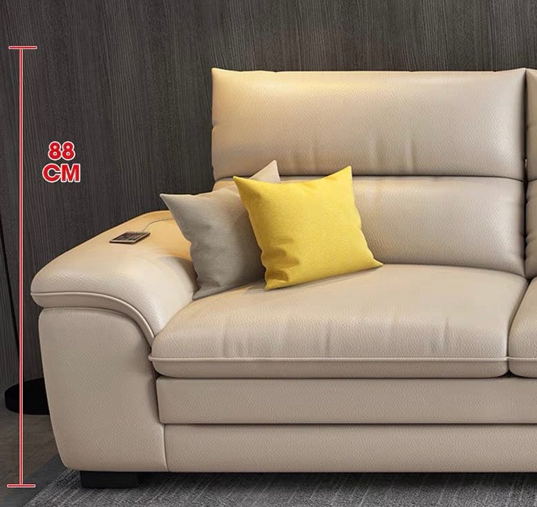 Home Atelier Wilford Leather Sectional Sofa