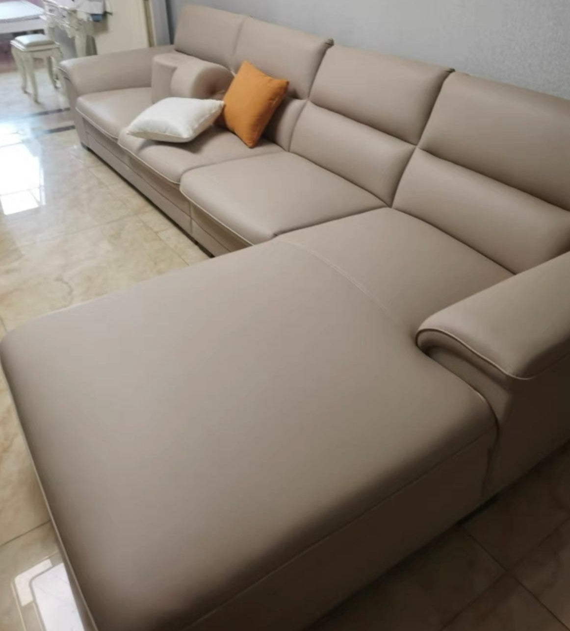 Home Atelier Wilford Leather Sectional Sofa