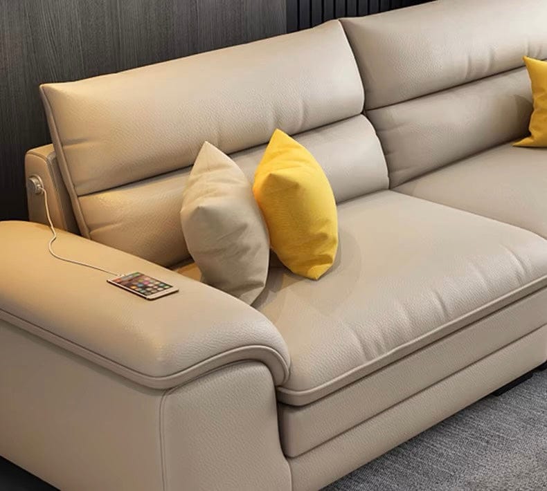 Home Atelier Wilford Leather Sectional Sofa