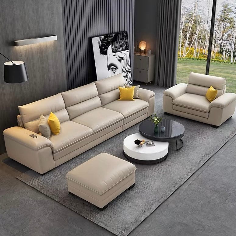 Home Atelier Wilford Leather Sectional Sofa