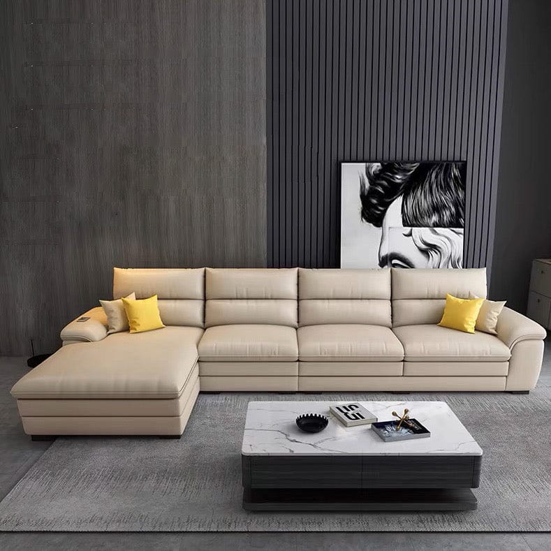 Home Atelier Wilford Leather Sectional Sofa
