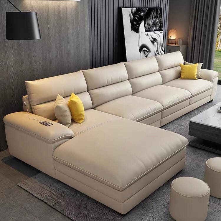 Home Atelier Wilford Leather Sectional Sofa