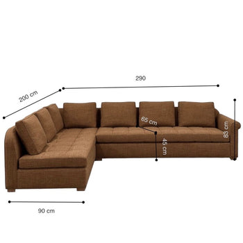Home Atelier Xenon Sectional L-shape Sofa